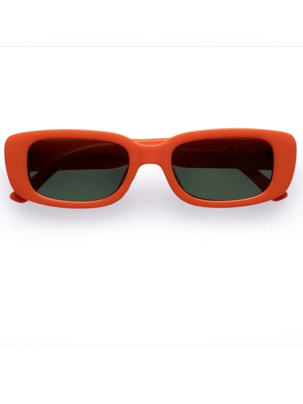 AIRE Ceres Neon Orange Unisex Rectangular Sunglasses--NWT